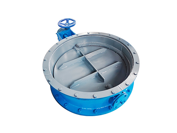 Circular ventilation butterfly valve