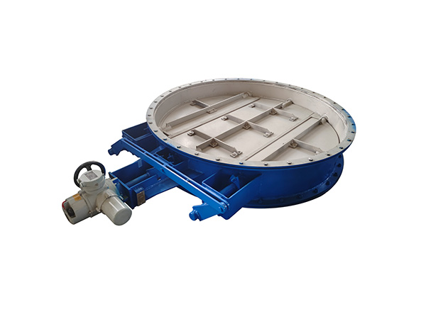 Flue gas butterfly valve