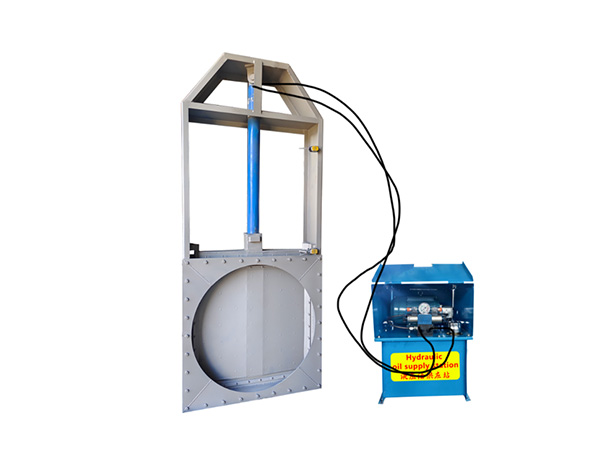 Flue gas desulfurization hydraulic Knife Gate Valve