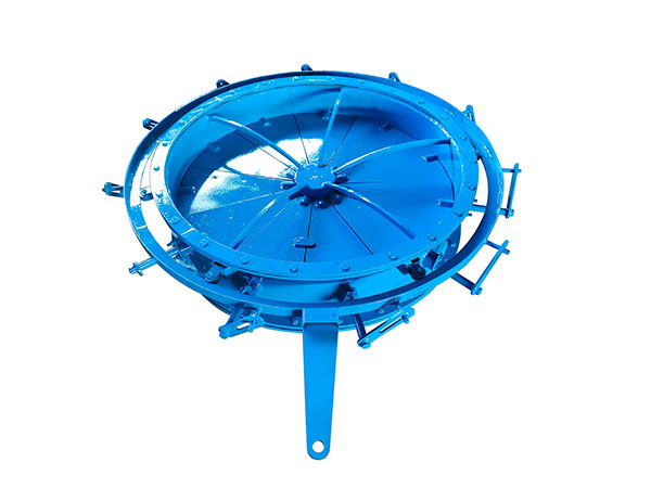 Manual multi-blade sector butterfly valve