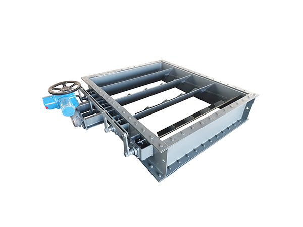 Multi blade flue baffle valve