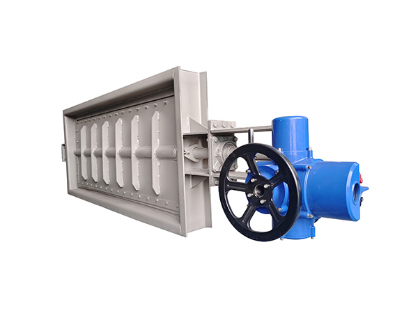 Rectangular ventilation butterfly valve